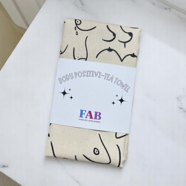 Beige Body Positivi-Tea Towel