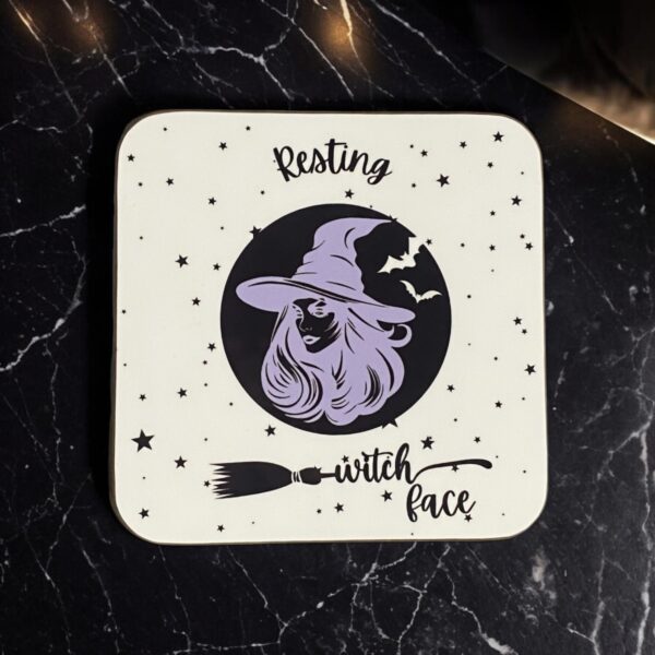 Resting Witch Face Coaster