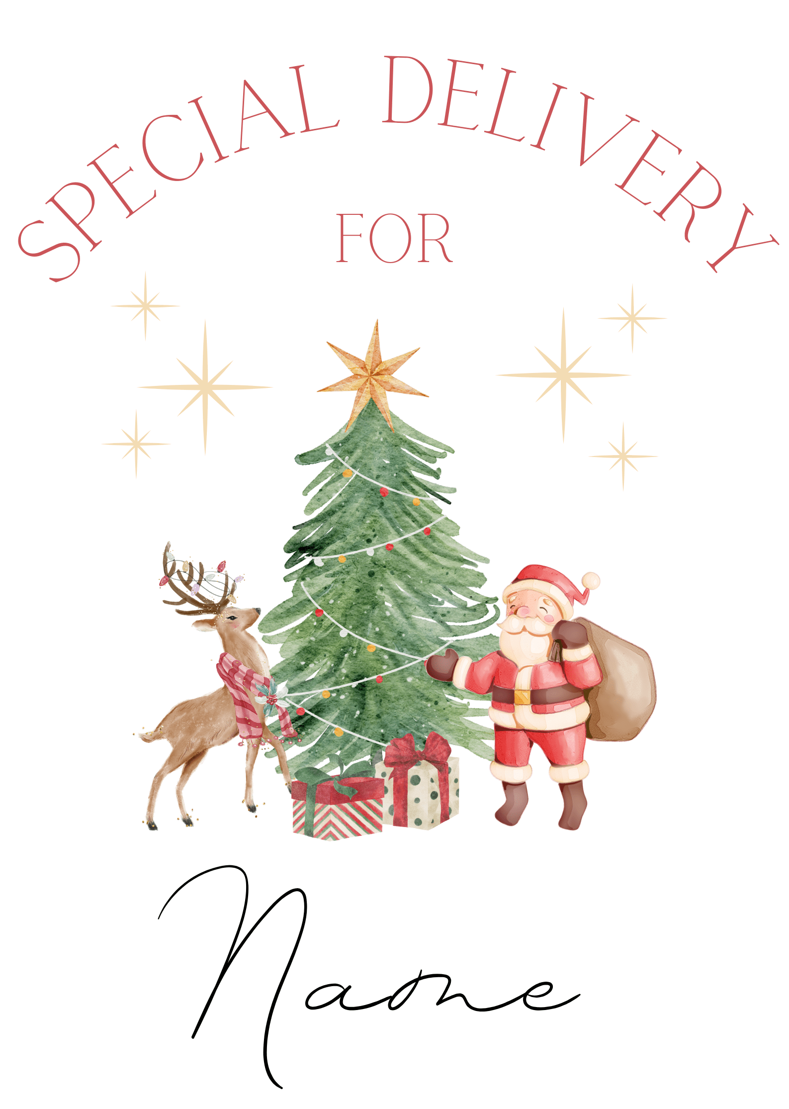 Personalised Santa Sack Special Delivery - Image 2
