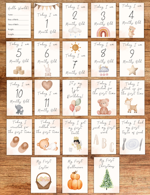 FAB Baby Milestone Cards - Image 3