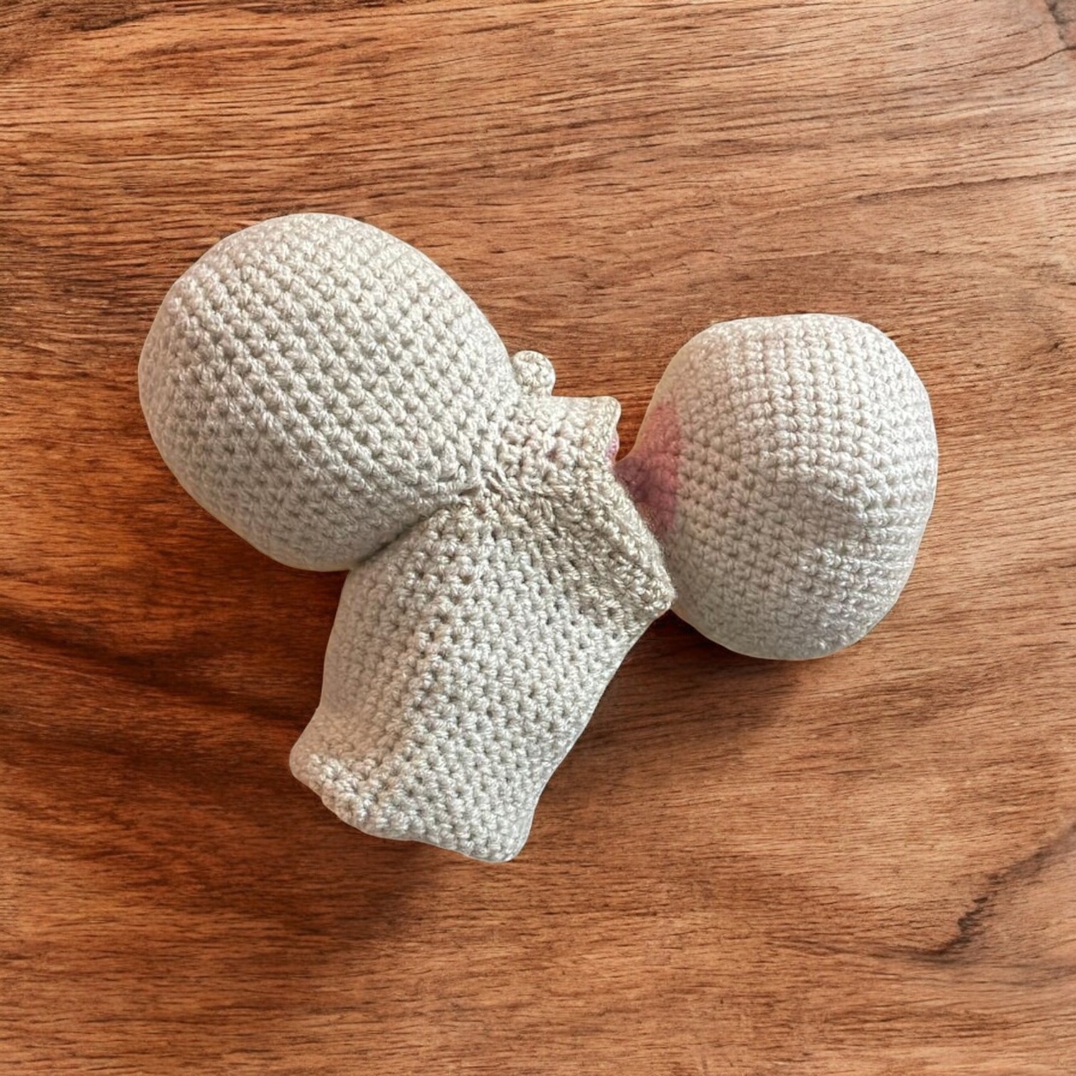 Crochet Breastfeeding Hand Puppet and Boob - Image 2