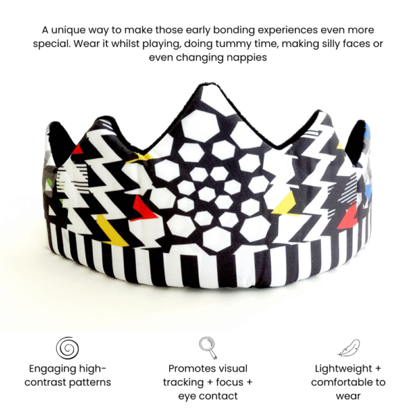 Contrast Crown - High Contrast Sensory Crown for Visual Development